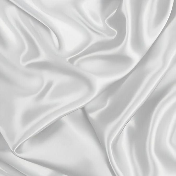 Tecido Cetim Liso Branco para Foto de Unha