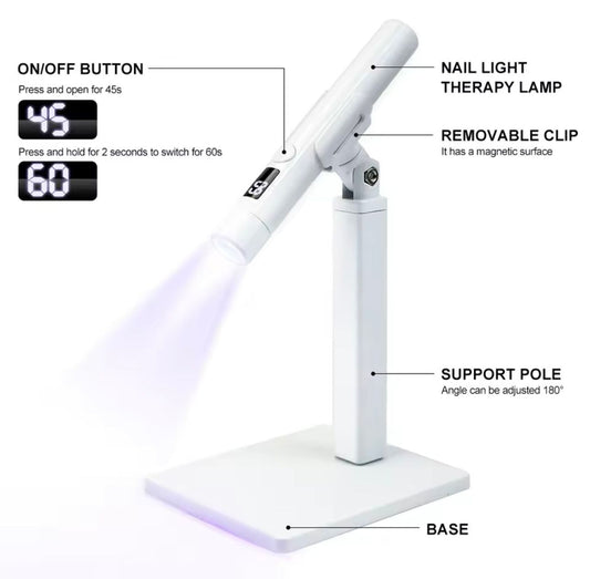 Mini Luz LED Portátil de Mesa Recarregável